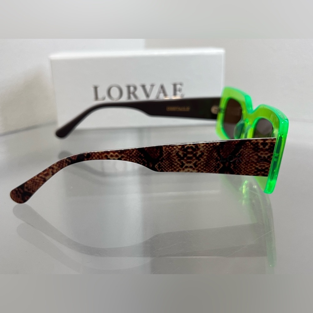 Lorvae Women’s Neon Green Sunglasses - Picture 4 of 9